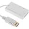 Adaptador de DisplayPort a VGA audio HDMI DVI blanco
