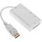 Adaptador de DisplayPort a VGA audio HDMI DVI blanco