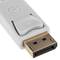 Adaptador de DisplayPort a VGA audio HDMI DVI blanco