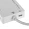 Adaptador de DisplayPort a VGA audio HDMI DVI blanco