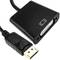 Adapter DisplayPort męski na żeński DVI-D z kablem 20 cm