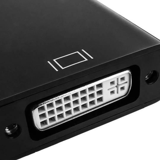 Adapter DisplayPort męski na żeński DVI-D z kablem 20 cm