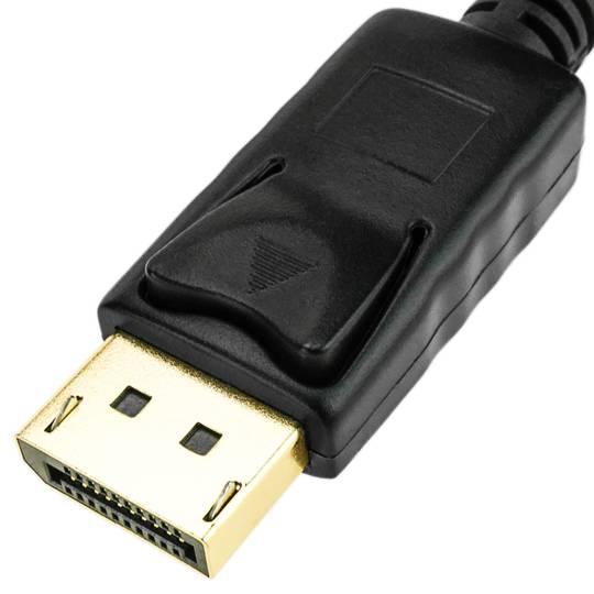 Adapter DisplayPort męski na żeński DVI-D z kablem 20 cm