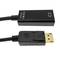 Cable adaptador de vídeo 4K 10cm de DisplayPort DP macho a HDMI hembra 1080p FullHD 2K 4K