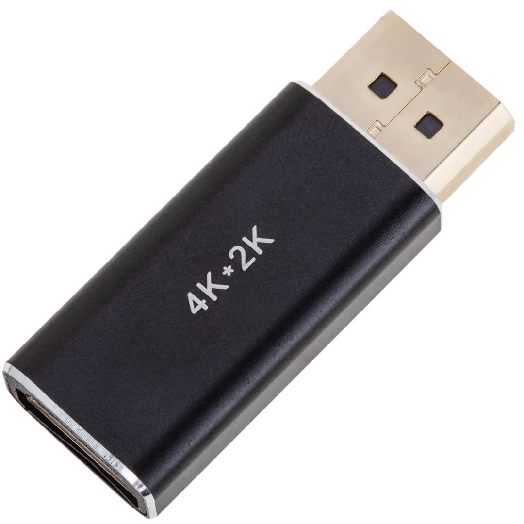 Adaptateur vidéo compact DisplayPort mâle vers HDMI femelle 1080p FullHD 2K 4K