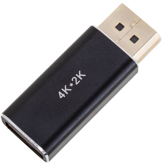 Adaptateur vidéo compact DisplayPort mâle vers HDMI femelle 1080p FullHD 2K 4K