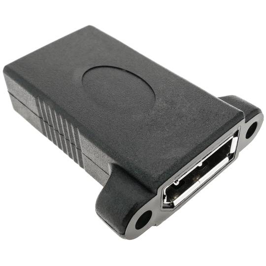 Vrouwelijke naar vrouwelijke DisplayPort-adapter met paneelbevestigingsbeugel