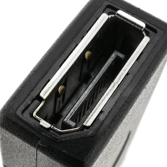 Vrouwelijke naar vrouwelijke DisplayPort-adapter met paneelbevestigingsbeugel