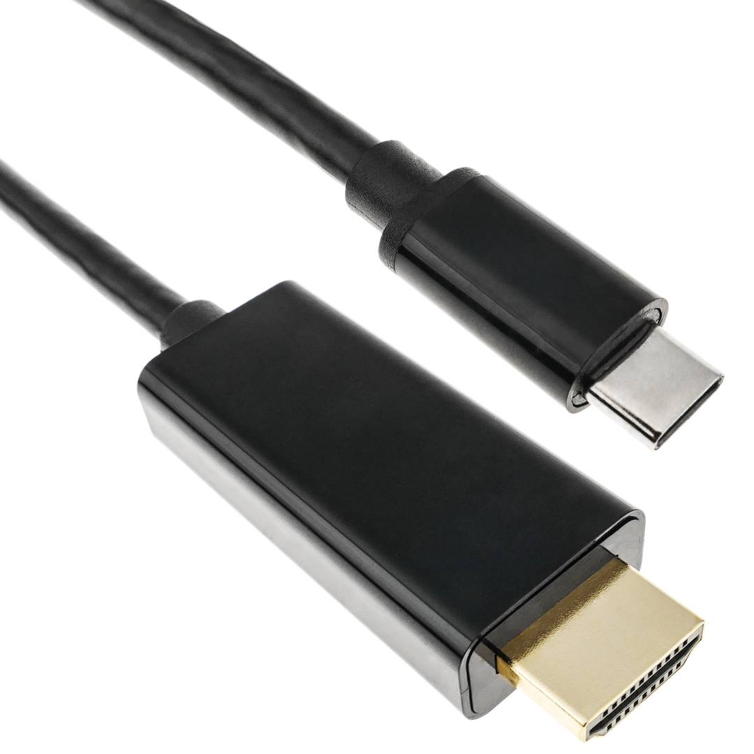 Câble USB 3.1 C mâle vers HDMI A mâle Convertisseur vidéo 4K Ultra HD 30Hz  C20CH 1.8m - Cablematic