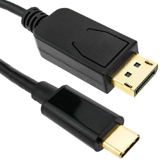 Câble USB 3.1 C mâle vers DisplayPort mâle Convertisseur vidéo 4K Ultra HD 60Hz C20CH 1.8m