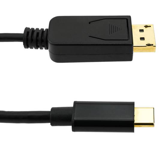 Câble USB 3.1 C mâle vers DisplayPort mâle Convertisseur vidéo 4K Ultra HD 60Hz C20CH 1.8m