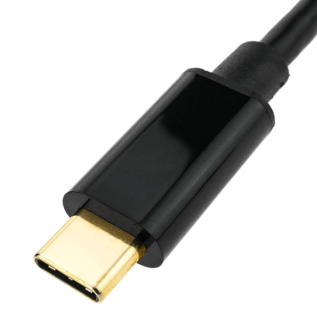 Usb-c(m)->displayport(m) cable 1m 4k 60hz black lanberg