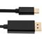 Cable USB 3.1 C macho a DisplayPort A macho, conversor de vídeo 4K Ultra HD 60Hz 5m