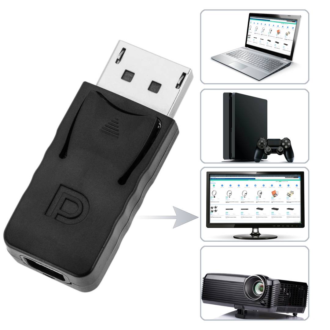 Adattatore DisplayPort maschio a mini DisplayPort femmina v1.0.