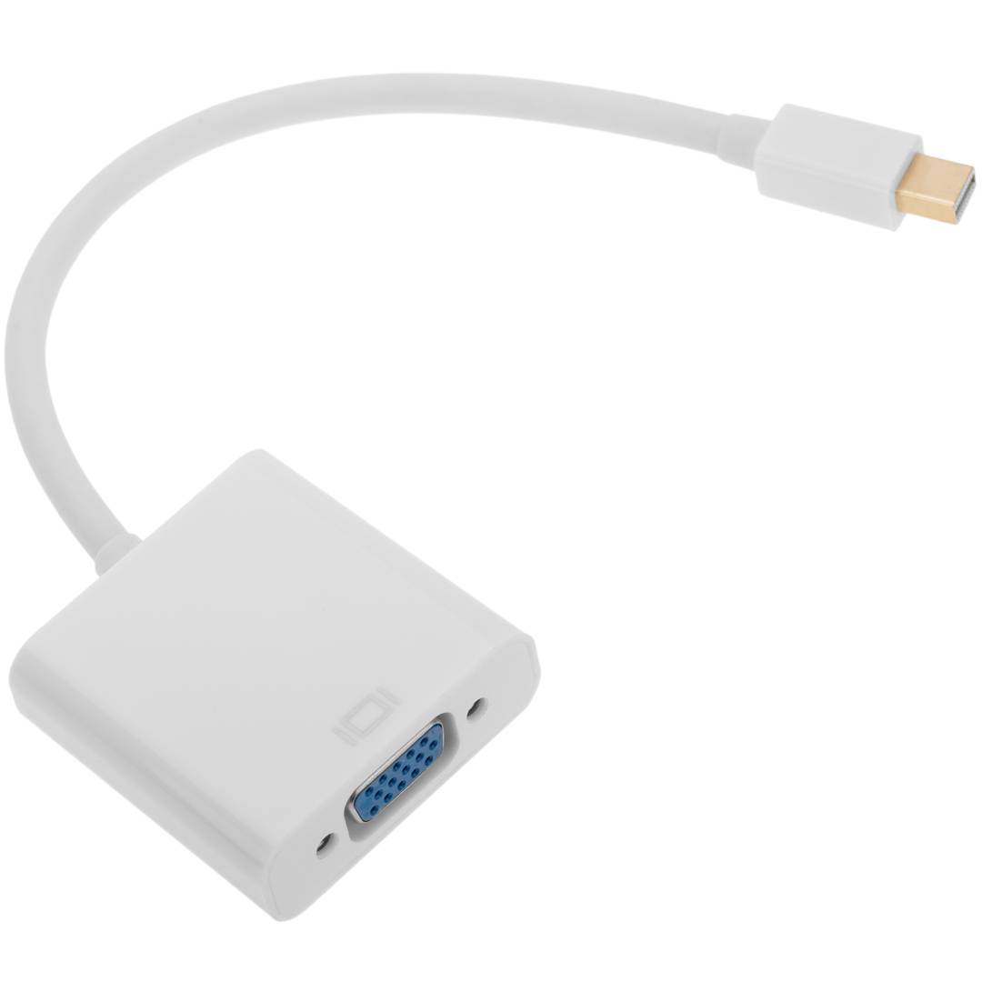 Adaptador conversor miniDisplayPort macho a VGA HD15 hembra