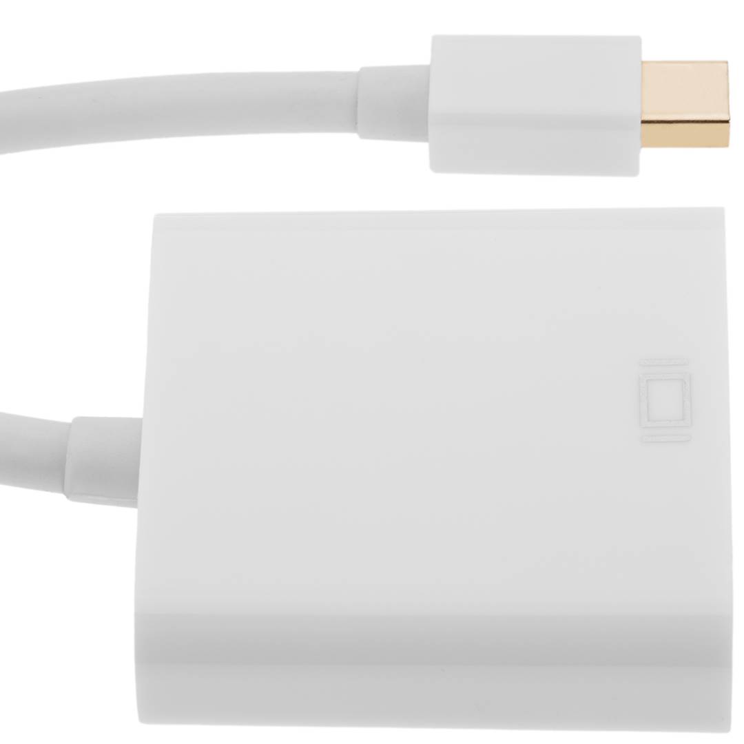Adaptador conversor miniDisplayPort macho a VGA HD15 hembra