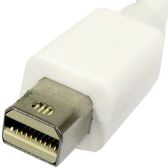 MiniDisplayPort-DisplayPort male to female adapter