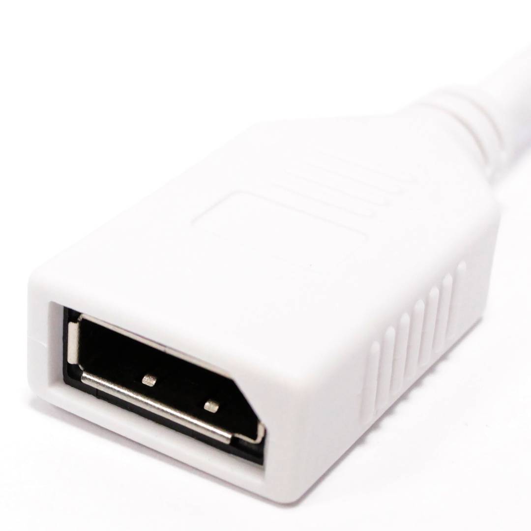 MiniDisplayPort-DisplayPort male to female adapter