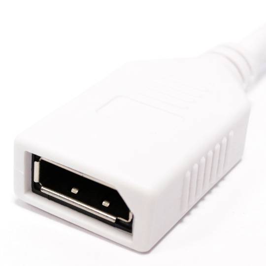 MiniDisplayPort-DisplayPort male to female adapter