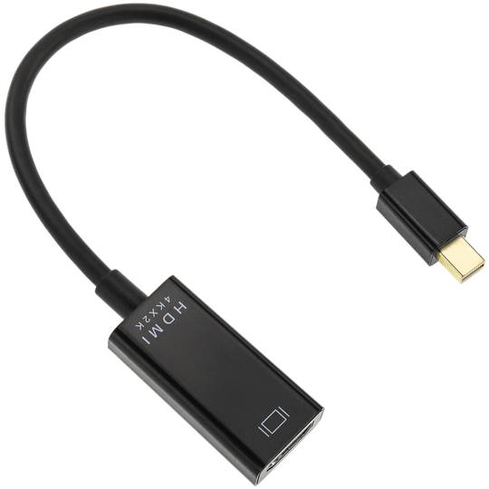 Video adaptor cable 4K 17cm Mini DisplayPort male MDP to HDMI female 1080p FullHD 2K 4K