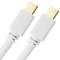 Cabo mini Displayport MiniDP 1080p FullHD para áudio e vídeo digital de 3m branco