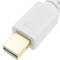 Cabo mini Displayport MiniDP 1080p FullHD para áudio e vídeo digital de 3m branco