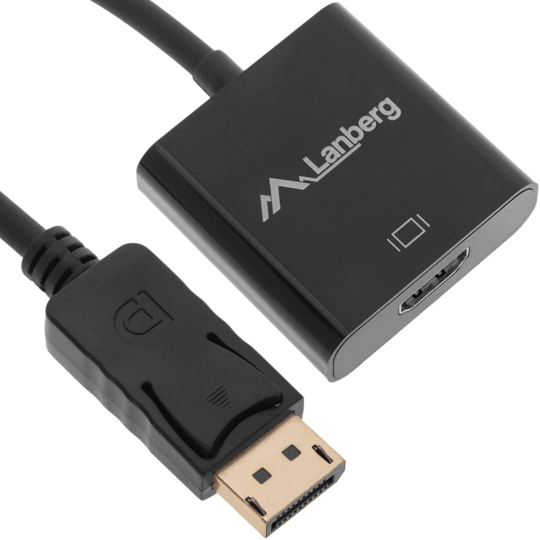 Adaptateur DisplayPort vers HDMI mâle-femelle avec un câble de 15 cm -  Cablematic