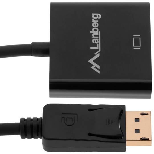 Cabo adaptador Lanberg mini Displayport macho para HDMI-A fêmea 10 cm