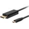 Cable USB tipus C mascle de 0,5 m de Lanberg CA-CMDP-10CU-0005-BK, a connector DisplayPort mascle