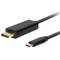 Lanberg 3 m macho para macho USB tipo C para cabo DisplayPort CA-CMDP-10CU-0030-BK