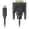 Kabel Lanberg USB Typ C męski 1,8 m, CA-CMDV-10CU-0018-BK, do męskiego złącza DVI-D