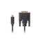 Cable USB tipus C mascle de 3 m de Lanberg CA-CMDV-10CU-0030-BK amb connector DVI-D mascle