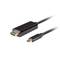 Cabo HDMI Lanberg 0,5m, USB tipo C macho para macho direito CA-CMHD-10CU-0005-BK