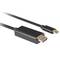 Lanberg CA-CMHD-10CU-0018-BK 1,8 m HDMI macho para cabo USB tipo C macho