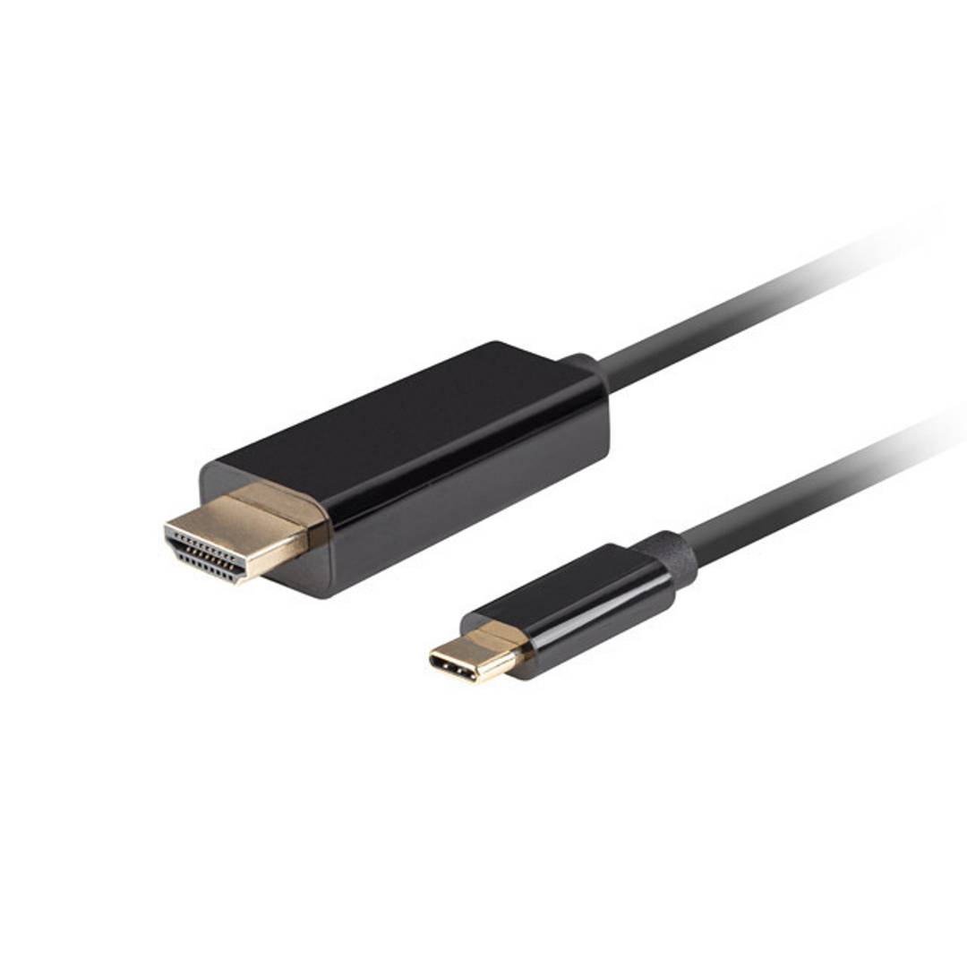 Lanberg CA-CMHD-10CU-0018-BK 1,8 m HDMI macho para cabo USB tipo C macho