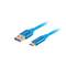Lanberg USB-C macho para USB-A macho 2.0 cabo 0,5 m azul CA-USBO-21CU-0005-BL