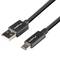 Lanberg USB C male naar USB A male 2.0 kabel zwart 1m van Black Box QC 3.0 CA-USBO-15CU-0010-BK