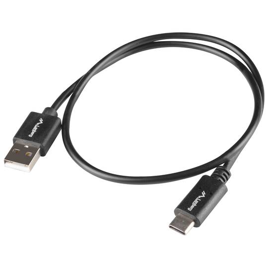 Lanberg USB C male naar USB A male 2.0 kabel zwart 1m van Black Box QC 3.0 CA-USBO-15CU-0010-BK