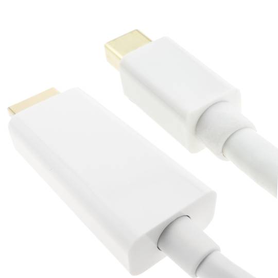 Adaptateur Mini DisplayPort male vers HDMI câble male 1 m