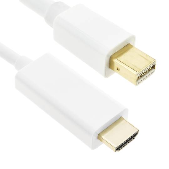 Cable Mini DisplayPort Male to HDMI Male 2 m