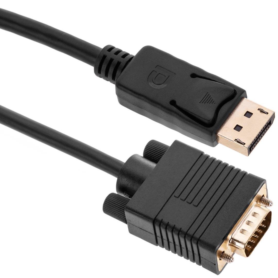 World wide worker along DisplayPort Cable Male to VGA Male 2 m - Cablematic