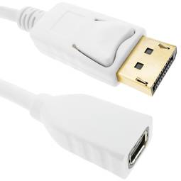 Kabel mini DisplayPort żeński do DisplayPort męski 2 m