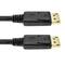 Cabo DisplayPort 2K 4K 1080p FullHD para transmissão de áudio e vídeo digital de 5 m de cor preto