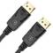 Cabo DisplayPort 2K 4K 1080p FullHD para transmissão de áudio e vídeo digital de 5 m de cor preto