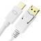 Cable Mini Displayport to Displayport 2K 4K 1080p FullHD for digital audio and video 3m white