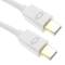 Cable Mini Displayport 2K 4K 1080p FullHD para audio y vídeo digital de 3m blanco