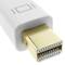 Cable Mini Displayport 2K 4K 1080p FullHD para audio y vídeo digital de 3m blanco
