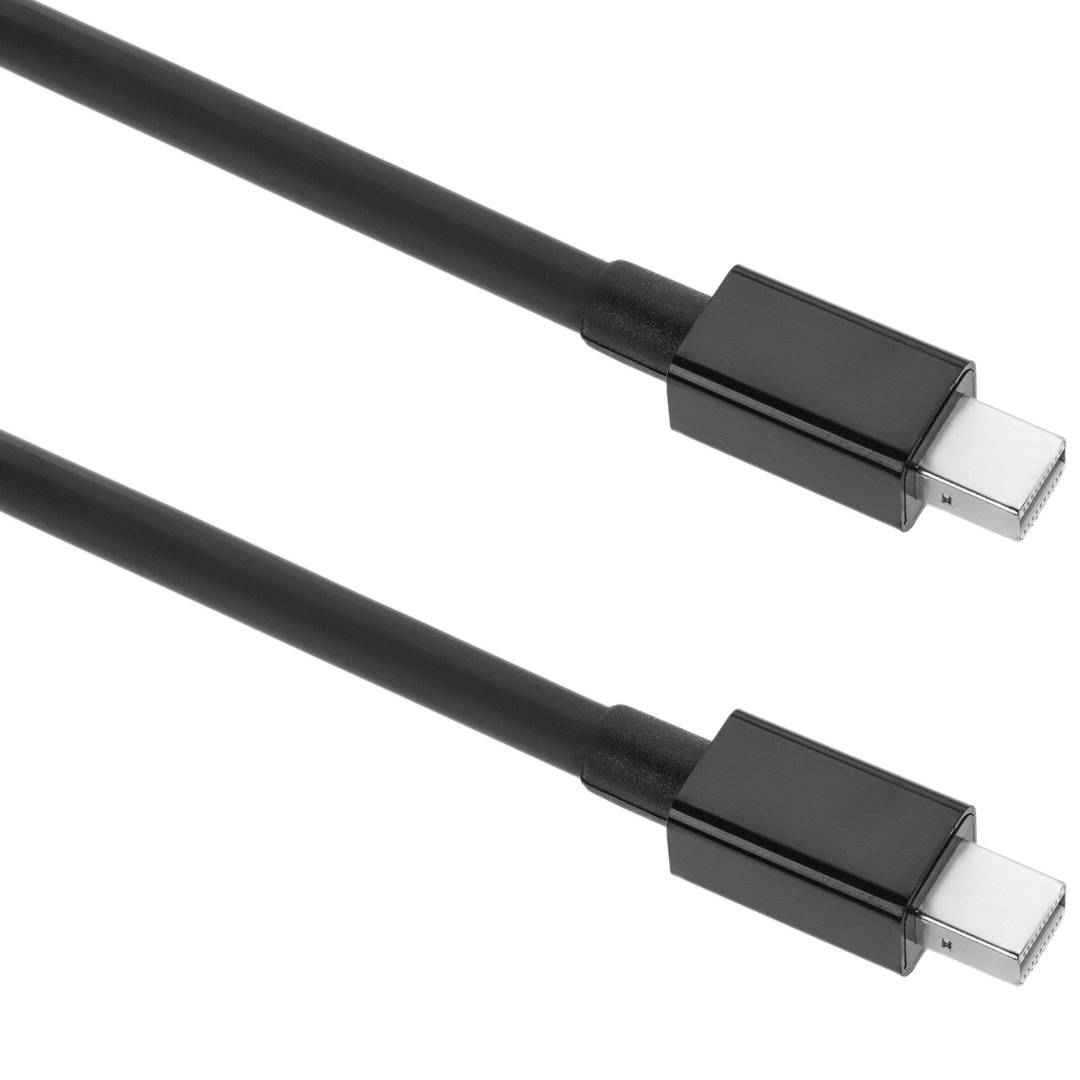 Cable Mini Displayport 2K 4K 1080p FullHD per àudio i vídeo digital de 3m negre
