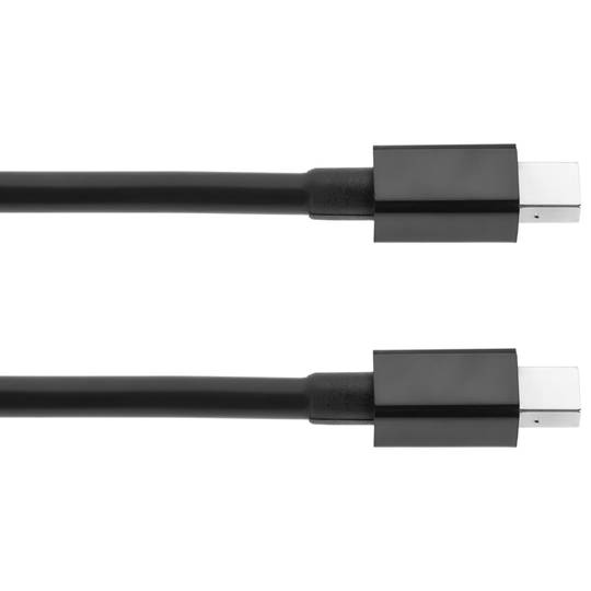 Cable Mini Displayport 2K 4K 1080p FullHD per àudio i vídeo digital de 3m negre