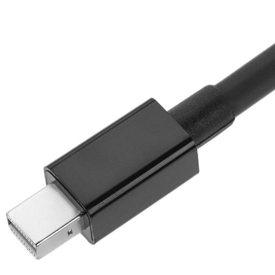 Cable Mini Displayport 2K 4K 1080p FullHD per àudio i vídeo digital de 3m negre